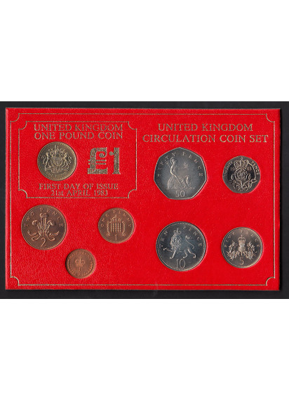 Gran Bretagna set monete fior di conio Emissione 1983